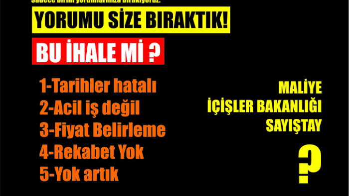 Karacabey Belediyesindeki bu alım ihale mi?